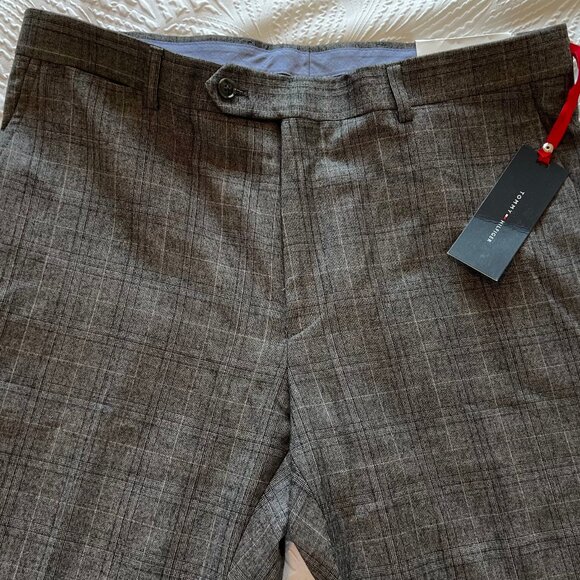 Men's Tommy Hilfiger Grey Glen Plaid Tyler Suit Separate Pant Size 34Lx32L NWT - Picture 2 of 5
